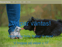 Tablet Screenshot of kennel-nobis.se